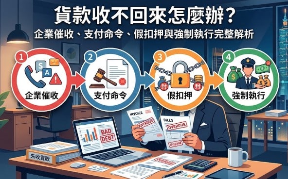 積欠貨款,強制執行,商務律師